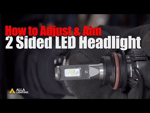 How to Align | Aim | Adjust LED Headlights | Dual High/Low Beam Bulb?