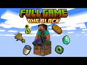 Minecraft ONE BLOCK Challenge: FULL GAME Walkthrough!