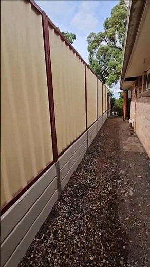 How to install concrete sleeper retaining wall and colorbound fence on top, replacing retaining wall