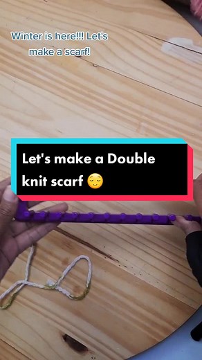 Double Knit Scarf Tutorial for Winter - Loom Knitting How-To