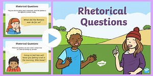 Rhetorical Question PowerPoint