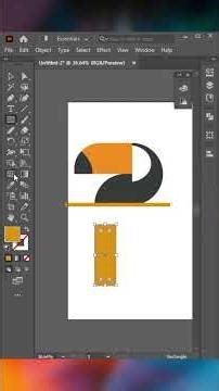 Modern Logo Design in Adobe Illustrator Tutorials #shorts #illustrator #trending #youtubereels