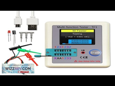 LCR TC1 Multifunction Transistor Tester Full Color LCD Screen Automatic Component Infrared