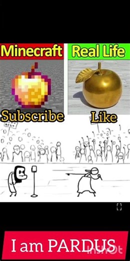 Minecraft vs Real life #shorts #minecraft