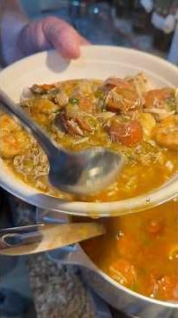 Shrimp , Crab , Andouille gumbo ! #cooking #recipe #food #seafood