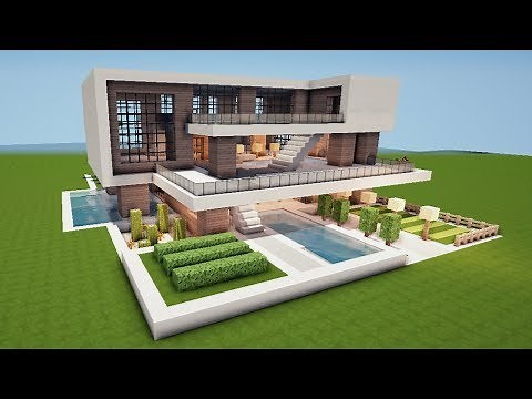 GROßE MODERNE VILLA in MINECRAFT bauen TUTORIAL [HAUS 174]