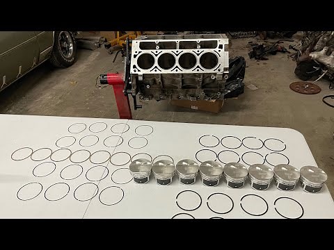 Summit Pro LS 5.3L Engine Build Part 1. Engine Machining + Gapping Piston Rings Ring End Gap Turbo