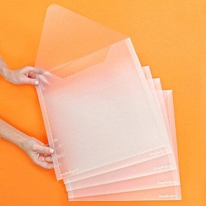 Scrapbook.com - Storage Envelopes - Plastic - 13x13 - Extra Large - 5 Pack
