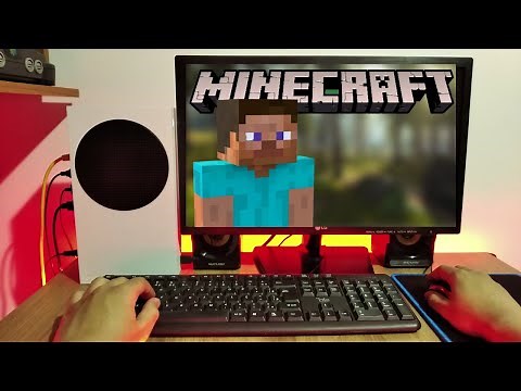 Xbox Series S Mouse and Keyboard in Minecraft - POV Gameplay
