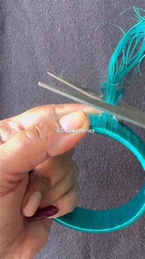 How to wrap Silk Thread Bangle For Beginners | Diy | Tutorial | #shorts