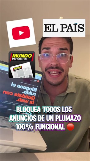 🚨 ¿Te imaginas navegar por Internet sin tener que ver anuncios en ventanas, banners y publicidad cada cinco segundos? 🤯 Acabo de descubrir una extensión de Google Chrome que puede cambiar completamente tu forma de navegar. Se llama BastaPubli y básicamente te ayuda a limpiar páginas como YouTube, El País, El Periódico y muchas otras. Lo mejor: ⚡ Se instala en un clic 🆓 Es totalmente gratis 💻 Funciona directamente desde Google Chrome 🚫 Te ayuda a navegar de una forma mucho más limpia 🔒 Sin