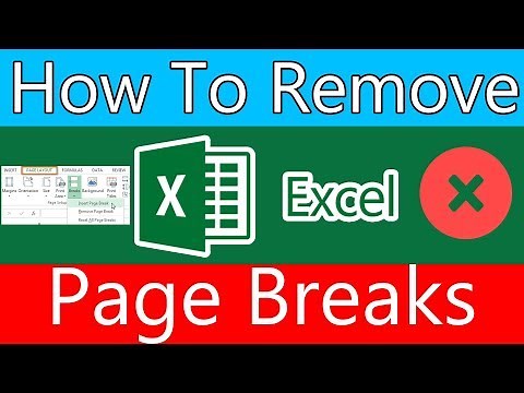 How to Remove Excel 2016 page breaks