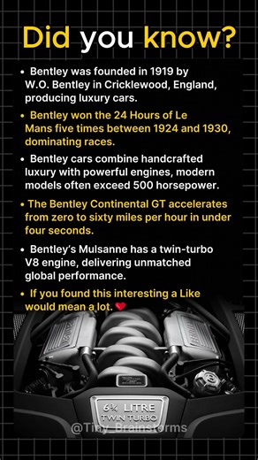 5 Mind Blowing Facts About Bentley