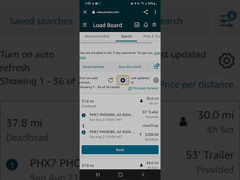 Amazon Relay Quick Tour of Loadboard