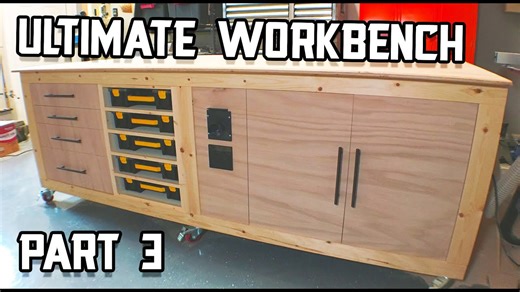 Ultimate workbench build - drawers & part organizers // part 3