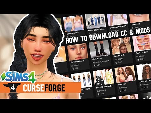 How To Download & Install CC/MODS On CURSEFORGE | The Sims 4