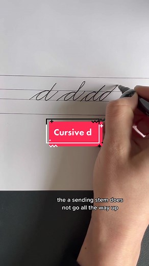 How to Write Lowercase Cursive D: Step-By-Step Guide