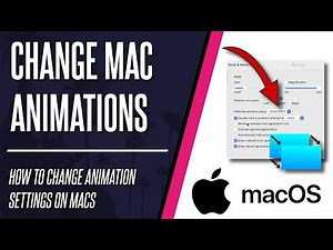 How to Change Visual/Animation Settings & Effects in macOS