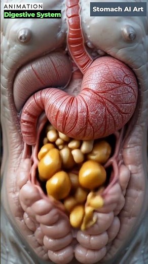 Animation of Digestive System | Stomach AI Art | 264