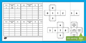 Partitioning Decimal Numbers Activity Game