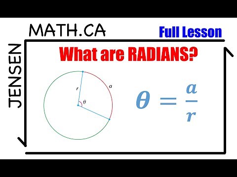 Trigonometry in RADIANS (full lesson) | grade 12 MHF4U | jensenmath.ca