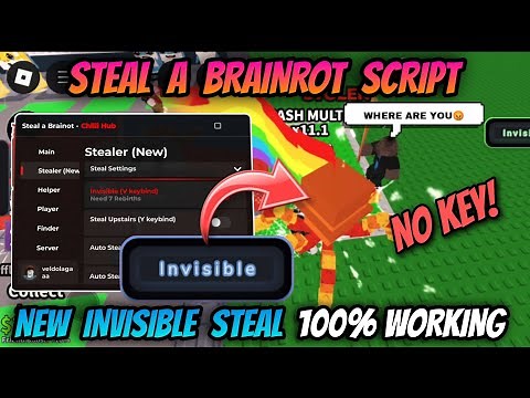 Steal A Brainrot Script *NO KEY* - Invisible Steal 100% Working + Anti Hit (USE BEFORE PATCHED)