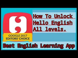 How to Use Hello English App.|How to Unlock All levels in Hello English App.. english learning app📲⚡