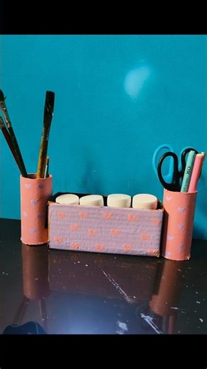 how to make pen/pencil holder making ideas/storage box making ideas #trending #diy #shorts