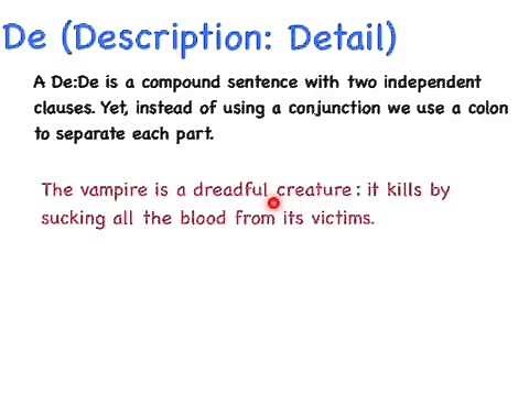 De:De Sentence - Instruction Video