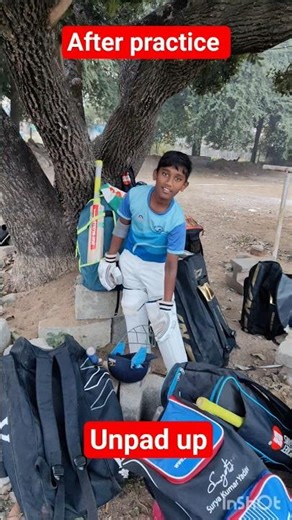 after practice unpadup and kit packing#shorts #cricket #ytcreations #rishon16 #shortvideos
