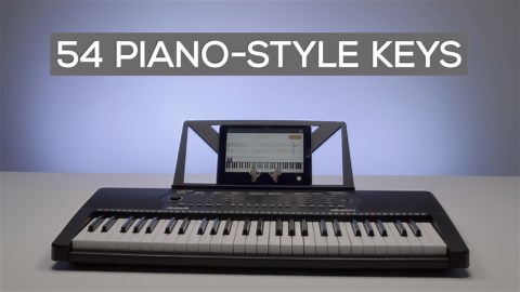 Alesis Melody 54 - Electric Keyboard Digital Piano with 54 Keys, Speakers, 300 Sounds, 300 Rhythms, 40 Songs, Microphone and Piano Lessons