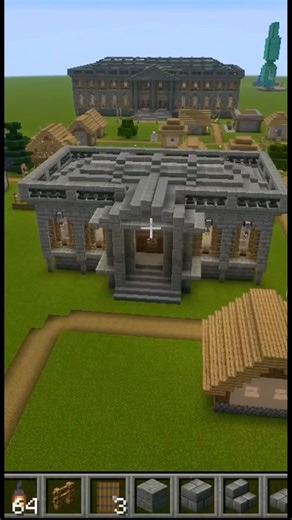 Building Medium-Sized Museum #minecraft #minecraftbuilding