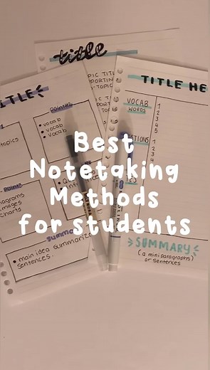 3 Notetaking Methods to Organize Your Study Notes