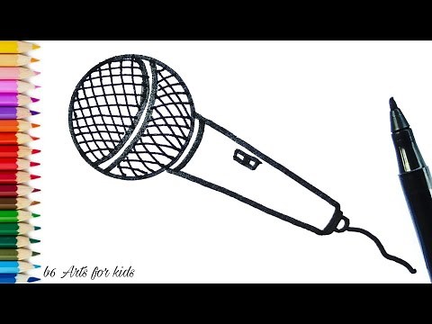 How To Draw A Microphone | Drawing Lesson