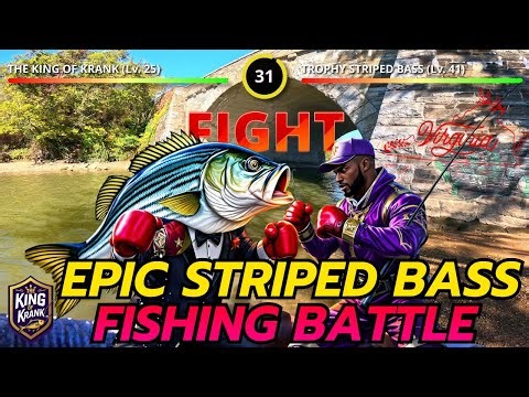 Monster Striped Bass Fishing Boss Battle on Potomac River