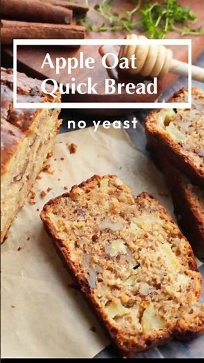 Apple Oat Quick bread - no yeast
