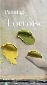 Oil painting a tortoise 🐢 🎨