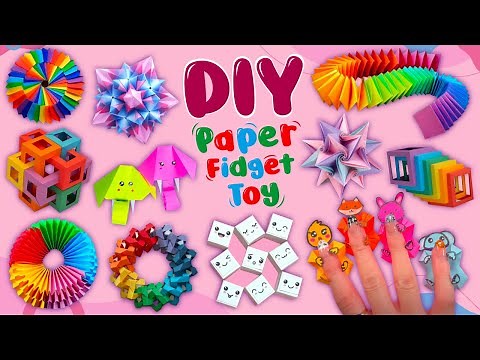 12 DIY Magic Paper Fidget Toy Crafts - Viral TikTok Fidget Videos - How to Make Funny Paper Toys