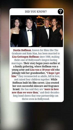 Dustin Hoffman: A Hollywood Career Built on a Lifetime of Love