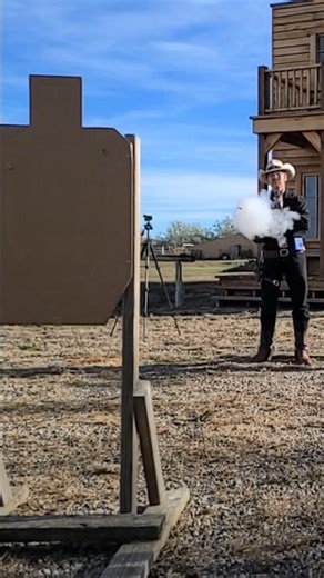 Live Ammo Fast Draw! #slowmotion #cowboy