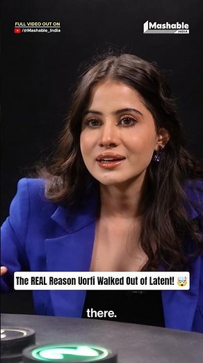The Story Behind Uorfi’s Walkout From Samay Raina’s Show! 🤯 | Mashable India | #viralvideo #shorts