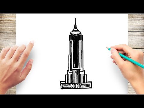 How To Draw Empire State Building Step by Step