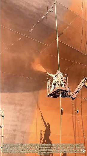 Suspended Protection: How Shipworkers Battle Corrosion Mid-Air