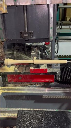 Industrial grade CNC wood lathe automatically turns and sands wooden table legs! #cncwoodlathe