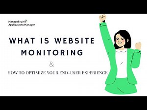 Website Monitoring with ManageEngine Applications Manager | How to monitor websites