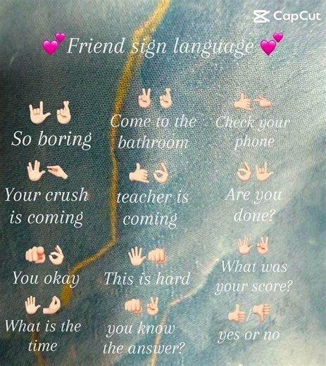 Friends sign language