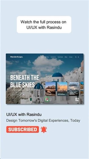 Design an Animated Travel Website in Figma | Smart Animate Tutorial for Beginners 💥