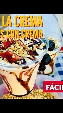 🍓HACER LA CREMA PARA FRESAS CON CREMA FÁCIL Y RÁPIDO 🍓con 3 ingredientes🍦🤤