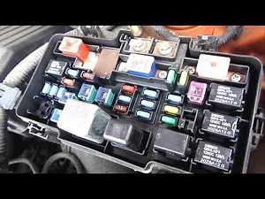 Honda Element Fuse Box Description