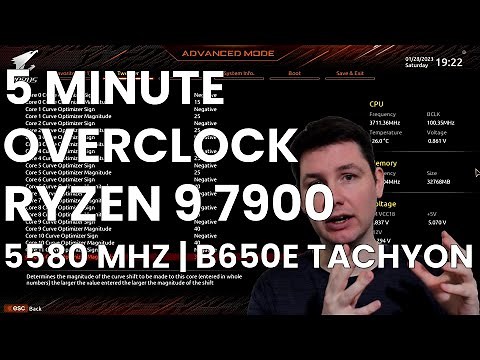 5 Minute Overclock: Ryzen 9 7900 to 5580 MHz